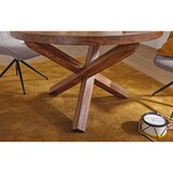 thumbnail of Design Esszimmertisch BOHA rund Ø 120 cm x 75 cm Sheesham Massiv-Holz, Landhaus Esstisch 4 Personen, Küchentisch Tisch für Esszimmer