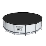 thumbnail of Steel Pro MAX™ Frame Pool Komplett-Set, rund, mit Filterpumpe, Sicherheitsleiter & Abdeckplane 427 x 107 cm