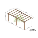 thumbnail of Pérgola de Madera Laminada Adosada  - PALMA