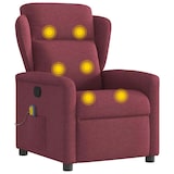 thumbnail of vidaXL Massagesessel Weinrot Stoff