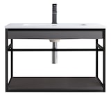 thumbnail of Oreste Luchetta Mobile bagno ELLOS B GREY-BLACK 80 in MDF finitura Larice Grigio L.80 x P.46 x H.52 cm