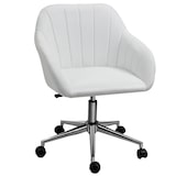 thumbnail of Vinsetto Cadeira de Escritório Operativa Giratória com Altura Ajustável Encosto e Apoio para os Braços 60x59x79-89cm Branco