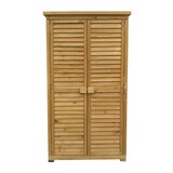 thumbnail of Helloshop26 - Gartenhaus mit Schrank und Lamellentüren 160 cm Fichtenholz Bitumendach 16_0002170