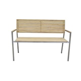 thumbnail of 2-Sitzer Parkbank Gartenbank Sitzbank Bank Garten Terrasse Edelstahl Teak