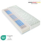 thumbnail of Matras 80x200, pocketvering kern matras H2 H3, hoogte ca. 22cm, omkeerbaar matras 80x200cm met hoogwaardige pocketvering kern en Greenfirst® tijk