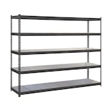 thumbnail of SimonRack Industrieregal, 2000x1800x600 mm, 600 kg am Biegepunkt, 5 Metallböden, Garagenregal, Anthrazit/Verzinkt- Simonforte