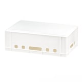 thumbnail of 4 Stück Weiß E2 Kisten 600x400x200 mm Fleischkasten Lagerkiste Metzgerkiste mit 4 grauen Deckeln