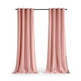 thumbnail of Set Cortinas de Salon Terciopelo Opaca con Ojales, 2 Piezas de 140x260cm color Rosa