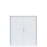 thumbnail of Querrollladenschrank Sideboard Stahl Büro Aktenschrank Rollladenschrank weiß (HxBxT) 1350x1200x460mm 555147