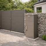 thumbnail of Boîte aux lettres taupe avec compartiment colis –  Acier Galvanisé