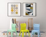 thumbnail of garbar JAN Kinderstuhl-Tisch Indoor, Outdoor Set 4+1 Himmelblau/Fuchsia/Orange/Limettengrün/Aquaminze