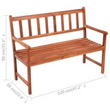 thumbnail of vidaXL Gartenbank mit Auflage 120 cm Massivholz Akazie