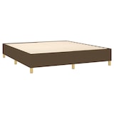 thumbnail of vidaXL Boxspringbett mit Matratze & LED Dunkelbraun 180x200 cm Stoff