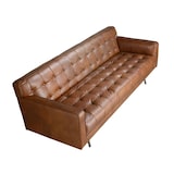 thumbnail of Angel Cerdá Chester 3-Sitzer-Sofa aus dunkelbraunem Leder 6225C 212 x 79 x 70