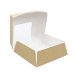 thumbnail of MONOUSO - Scatola di Carta Kraft con Finestra 140x140x50mm (25 Pezzi)