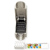 thumbnail of ROLINE feldkonfektionierbarer RJ-45 Stecker Cat.6A (Class EA), STP, silberfarben