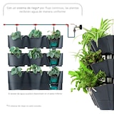 thumbnail of Prosperplast - Fioriera verticale Cascade Wall in plastica color antracite 67x17,7x57 cm