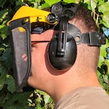 thumbnail of Gesichtsschutz für Freischneider Augenschutz Gehörschutz Visier Gartenarbeiten