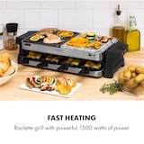 thumbnail of Sirloin Raclette 1500W Aluminium / Stein 8 Personen Kontroll-LED Schwarz