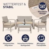 thumbnail of CASARIA® Balkonmöbel Set Wetterfest 4 Personen Creme