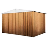 thumbnail of Capanno rimessa attrezzi per esterno casetta giardino box in lamiera 360x175cm x h 212cm - 110 kg - 6,30 mq LEGNO