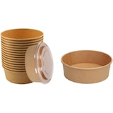 thumbnail of 150 Stück Salatschalen mit Deckel Kraftpapier Schalen Box - 500 ml