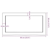 thumbnail of vidaXL Wandregal Hellbraun 60x30x(2-6) cm Massivholz Eiche Behandelt