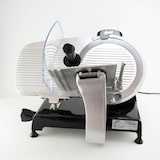 thumbnail of Berkel Red Line 300 Schwarz, Original Profi-Aufschnittmaschine, Messerdurchmesser 300 mm + Fassholz Einlegebrett