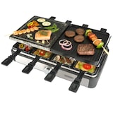 thumbnail of BOURGINI - Raclette Grill Gourmete Plus 8P. 1300W, Termostato regulable hasta 210º, 8 Espátulas de madera