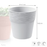 thumbnail of Prosperplast - Maceta FURU - 12,2x12,2x12,2cm en color Blanco