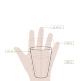 thumbnail of BIOZOYG Pappbecher 50 Stück 200 ml / 8 oz, Ø 80 mm, schwarz - Becher für Heißgetränke - Kaffeebecher to go Einwegbecher, Alternative zu Styroporbecher