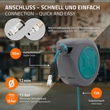 thumbnail of ECD Germany Druckluftschlauchtrommel 10 m + 1 m, Automatik-Aufroller, 15 bar, 1/4", Wandmontage