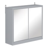 thumbnail of HOMCOM Armario de Baño con Espejo de Pared con Estante Ajustable de 3 Niveles 2 Puertas Almacenamiento para Cocina Medicinas 48x14,5x45 cm Gris