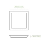 thumbnail of BIOZOYG 100 Stück Einwegteller 20x20cm Palmblatt-Teller, quadratisch, biologisch abbaubar, umweltfreundlich, kompostierbar, Wegwerfteller