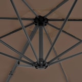 thumbnail of Sombrilla de jardín con base portátil gris taupe