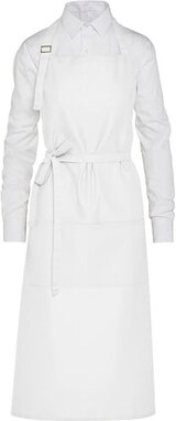 thumbnail of AMSTERDAM - Recycled Bib Apron with Pocket: One Size / Grey
