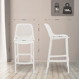 thumbnail of Lot de 2 tabourets de bar extérieurs Air Blanc