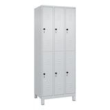 thumbnail of C+P Spind Classic PLUS, Füßen, 6 Abteile, HxBxT 195x75x50cm, Sicherheitsdrehriegel, Anthrazit von PROREGAL