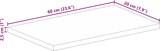 thumbnail of vidaXL Tischplatte 60x20x2,5 cm Rechteckig Raues Massivholz Mango