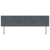 thumbnail of vidaXL LED Kopfteil mit LED-Lichtleisten Grau 180 cm Polyester