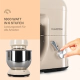 thumbnail of Klarstein Bella Küchenmaschine 1800 W / 2,7 PS 5 Ltr Edelstahl BPA-frei Vintage-Creme