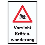 thumbnail of Vorsicht Krötenwanderung Schild A0 (841x1189mm)