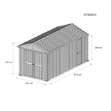 thumbnail of Garage lamiera Box auto in Acciaio Zincato 327x611cm x h2.35m - 346KG – 19,98mq - VERDE