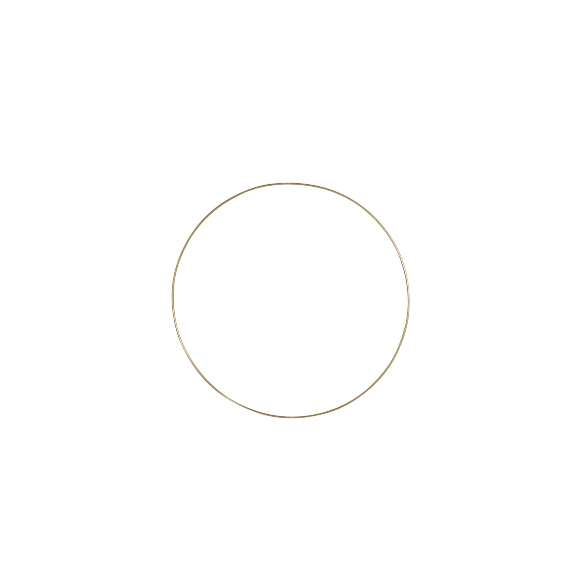 Deko-Ring Hoop, gold Metall, Durchmesser 40 cm