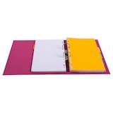thumbnail of Exacompta 53747E 10x Ordner aus PVC mit 2 Ringen, Rücken 70mm, 32x29cm für DIN A4 MAXI - Fuchsia
