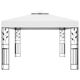 thumbnail of vidaXL Pavillon mit Doppeldach & LED-Lichterkette 3x4 m Weiß