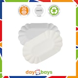thumbnail of DayBays 250 Stk. Pommes-Schalen KU1 ca.11x19,5x3,2 cm weiß laminiert ohne Beschichtung