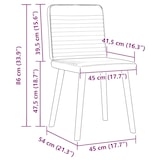 thumbnail of vidaXL Esszimmerstühle 2 Stk. Jeansblau Stoff