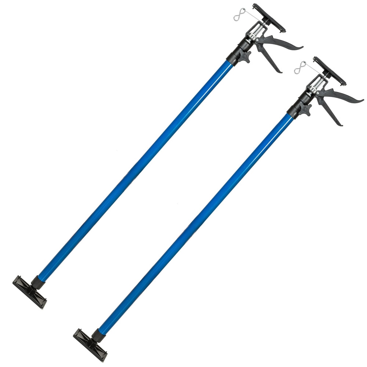 tectake 2 puntelli 115-290cm - blu - 401692