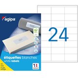 thumbnail of 2400 étiquettes blanches multi-usage, format 70 x 36 mm (100 feuilles A4 / cdt) - Pose Express